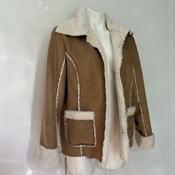 Natalie & Me faux suede and shearling jacket - Picture 2 of 7